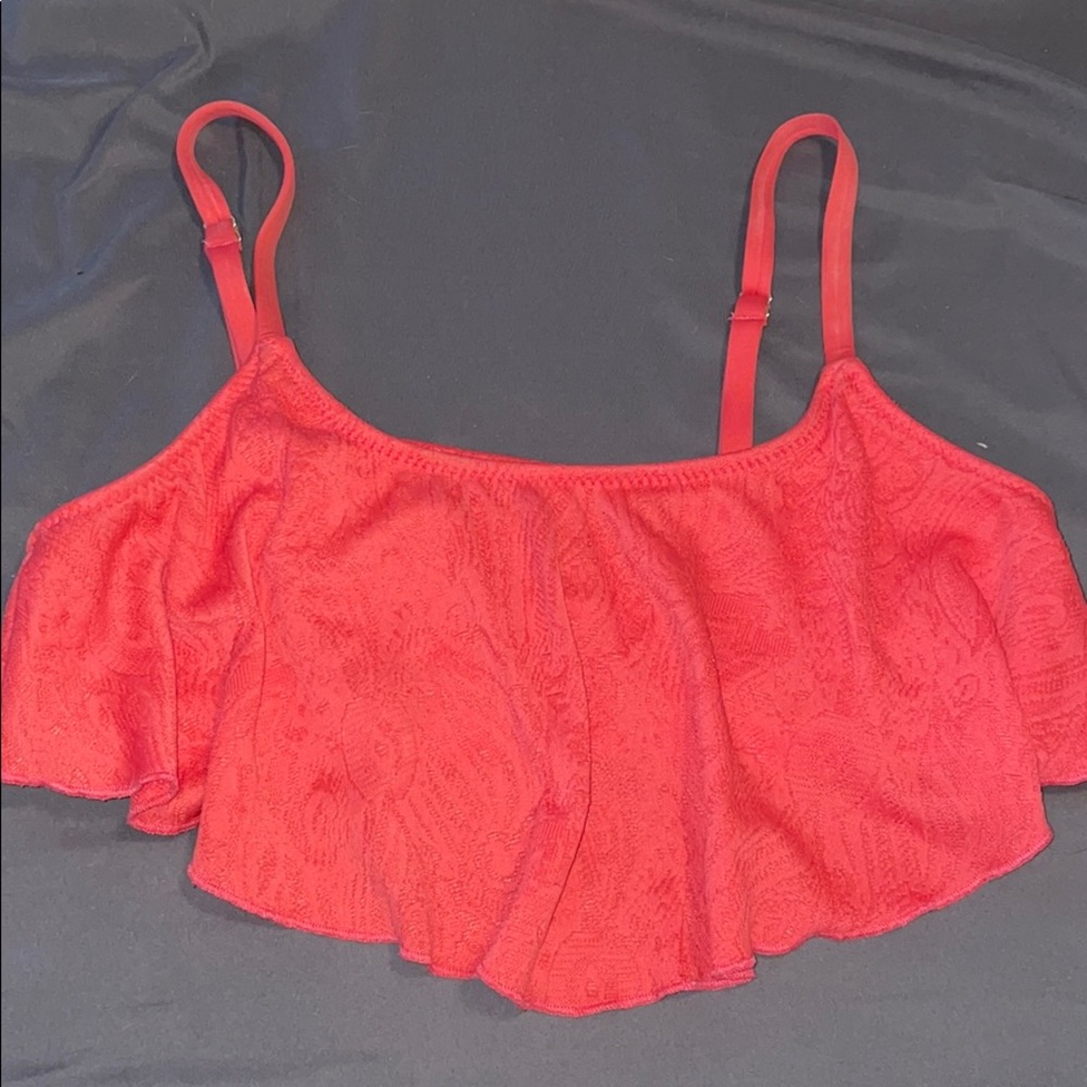 Coral swim top